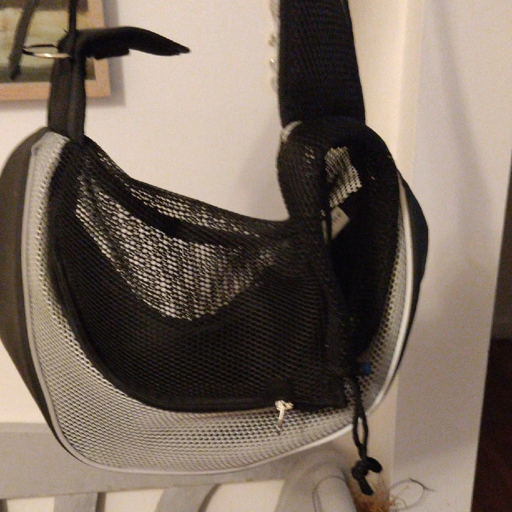 Gray and Black Pet Carrier Backpack - Comfortable Travel Carrier for Dogs
